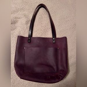 Portland Leather Goods Medium Cognac Tote